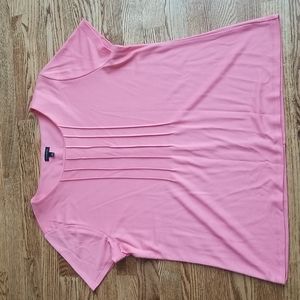 (XL) Talbots Business Casual Short Sleeve Rayon Blend Top